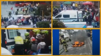 La comunidad incendió la moto