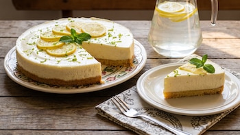 Así puede preparar una torta de queso y limón sin necesidad de horno ni gelatina