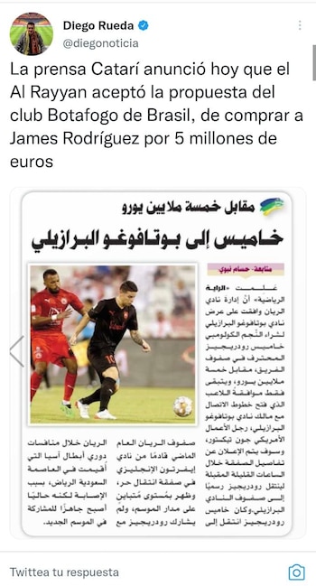 James podría jugar en el