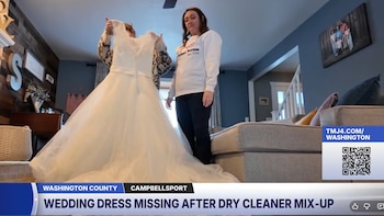 Mandó limpiar su vestido de