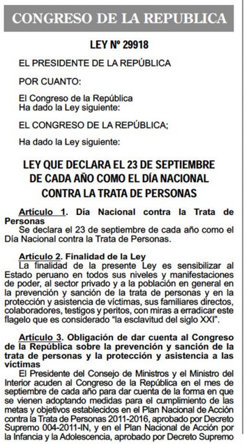 Según Ley 29918, Ejecutivo debe