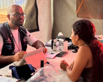 El Equipo Médico de Emergencias de República Dominicana atendió a más de 1.200 víctimas del terremoto en Venezuela en seis días de operación. (Foto cortesía Ministerio de Salud Pública de la República Dominicana)