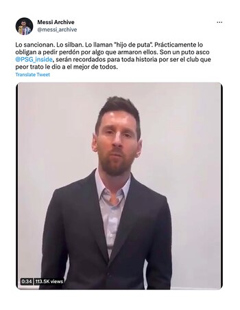 memes disculpas messi psg