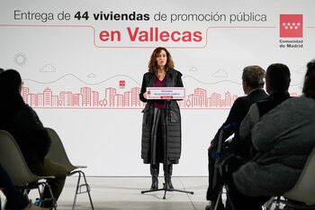 La presidenta de la Comunidad