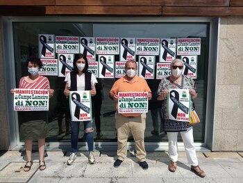 25-08-2021 Crespones negros en protesta contra el cierre de la sucursal bancaria en Campo Lameiro
POLITICA ESPAÑA EUROPA GALICIA SOCIEDAD ECONOMIA
CAMPO LAMEIRO
