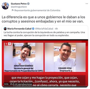 Gustavo Petro señaló que los
