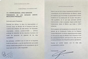 Arturo Zaldívar estuvo dentro de