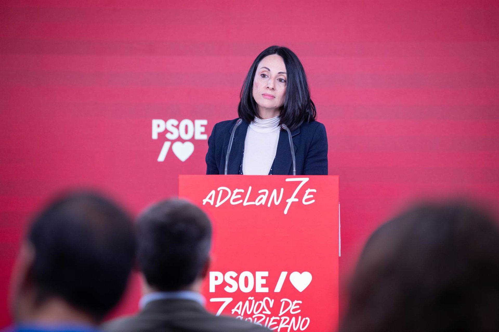 12/12/2025 La secretaria de Organización del PSOE, Rebeca Torró, en una comparecencia en la sede del PSOE en Ferraz.
POLITICA
PSOE