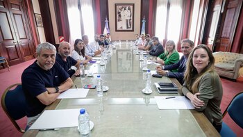 Kicillof y parte de su