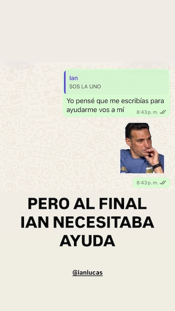 Los chats con el influencer mostraron que ninguno de los dos tenía la solución, pero juntos lograron armarla