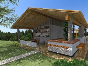 Zona de asadores y comedor