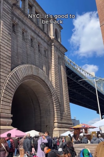 La tendencia global hacia la economía circular y la moda sostenible impulsa el crecimiento del mercado de segunda mano en Nueva York, con un 15 % anual en los últimos cinco años, según Statista (Captura de video Brooklyn Flea)