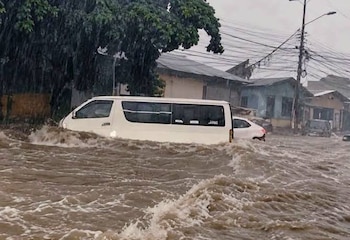 Las inundaciones afectaron a 120 familias en diferentes sectores de San Pedro Sula. (Foto: Cortesía / redes sociales)