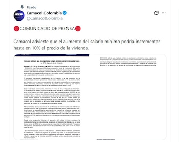 Camacol alertó que el incremento