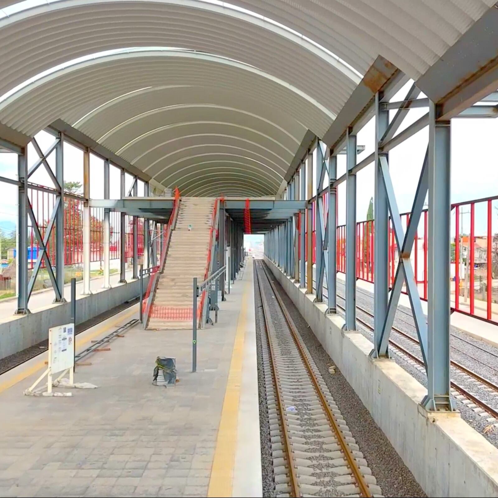 Así luce la estación Teyahualco del Tren Suburbano - AIFA (X/ @SntVTC)