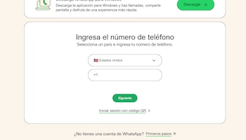 Interfaz de WhatsApp Web para