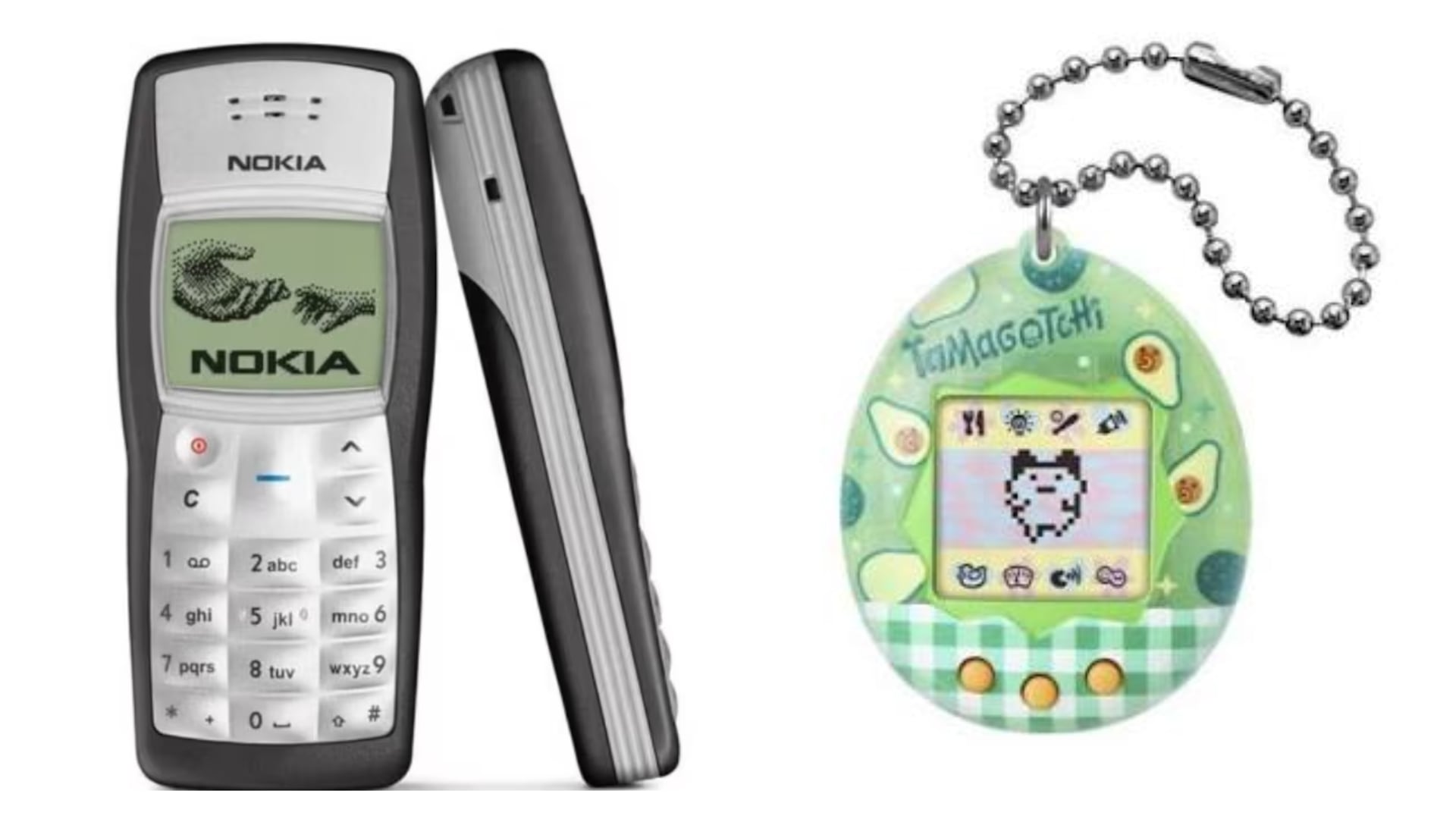 El Tamagotchi y el Nokia 1100 mantienen un valor comercial activo en el mercado retro de 2026. (Composición)