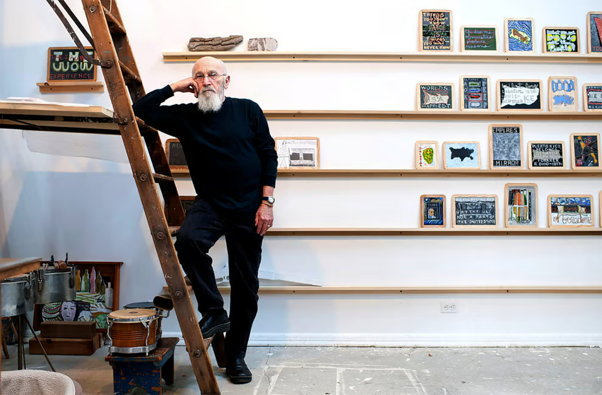 Murió Rafael Ferrer, el artista puertorriqueño que derritió hielo en el MoMA y desafió al mercado del arte durante seis décadas (Gordon M. Grant/New York Times)