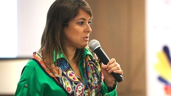 La colombiana que está entre