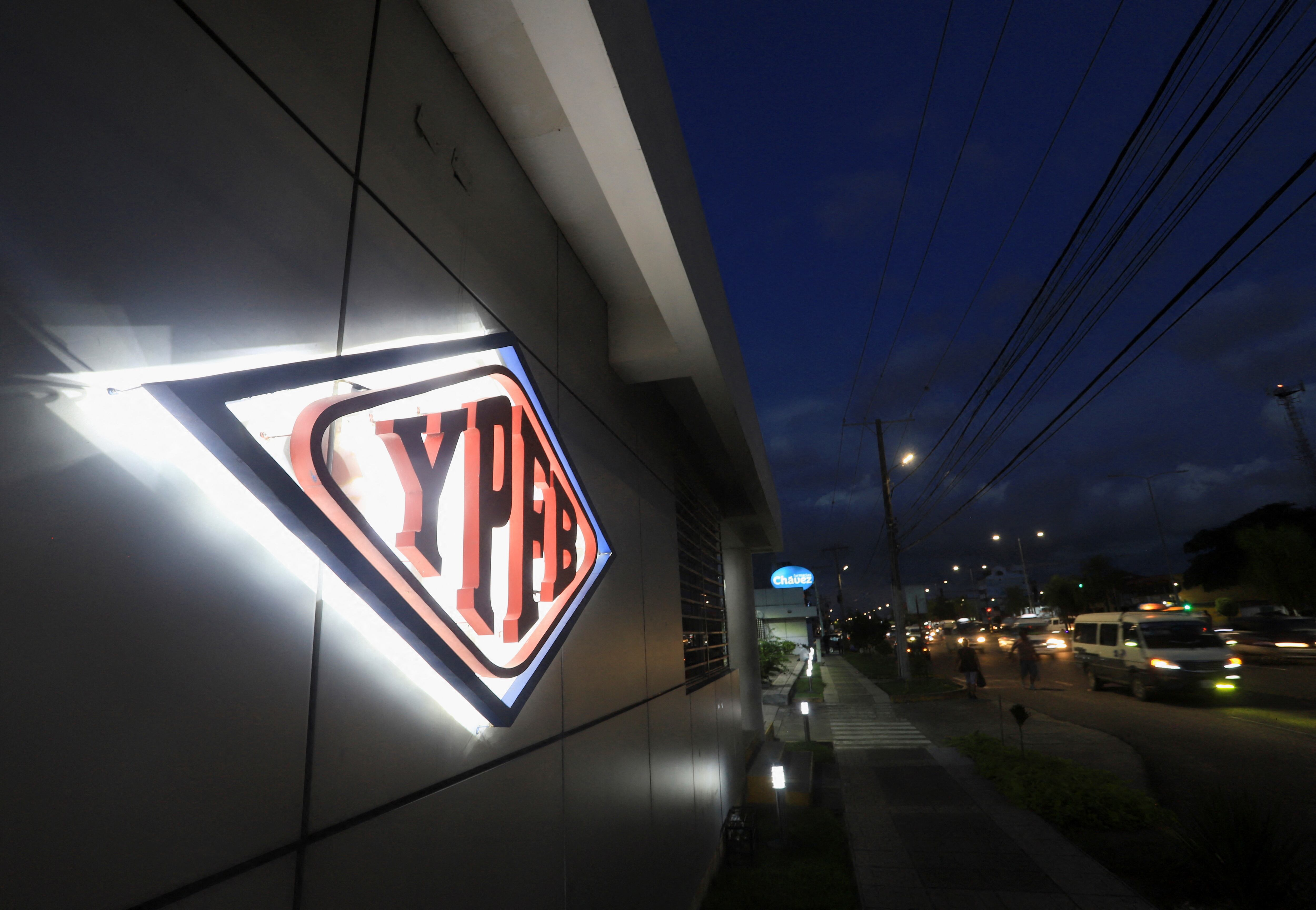 Logo de la oficina estatal en Santa Cruz, Bolivia. REUTERS/Ipa Ibanez