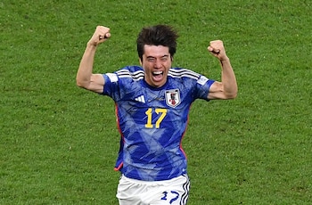 Ao Tanaka celebra el segundo