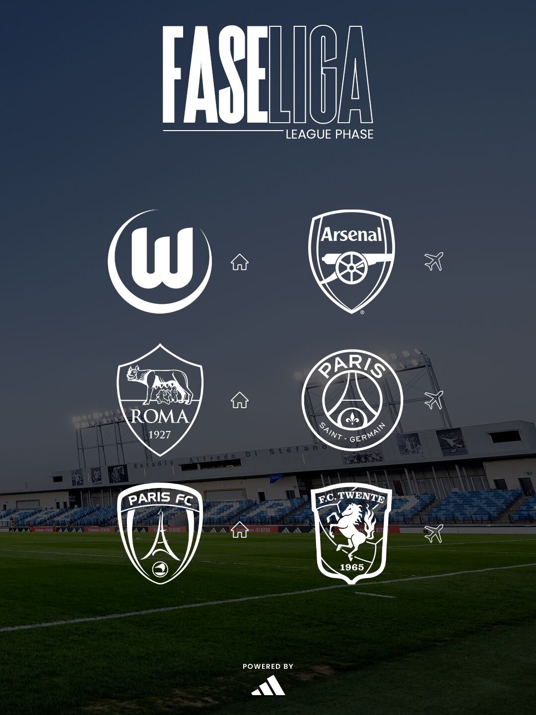 Estas serán las rivales que tendrá el cuadro madrileño en la fase de liga de la Champions League Femenina - crédito @realmadridfem / X