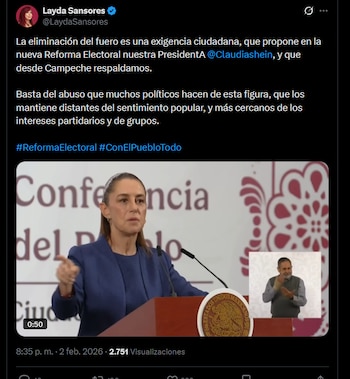Así reaccionó la gobernadora Layda