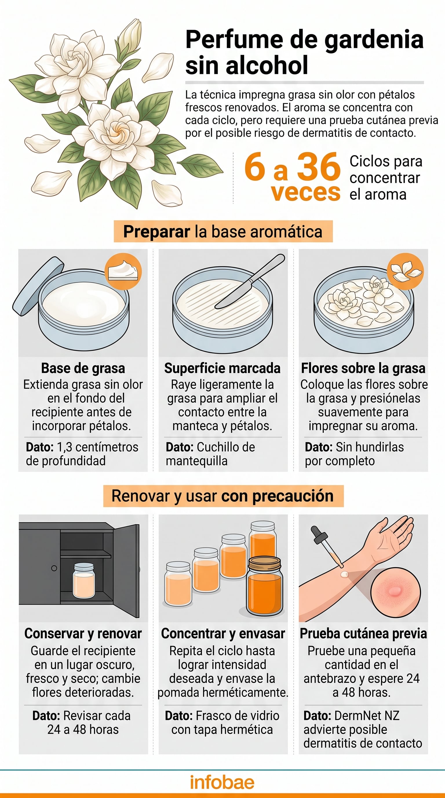Según The Herbal Academy, la técnica del enfleurage capta también flores como jazmín, rosa, magnolia y lila. (Imagen Ilustrativa Infobae)