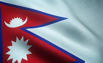 Nepal posee la única bandera nacional en el mundo con dos triángulos isósceles en su diseño
