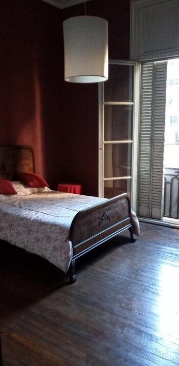 El dormitorio en donde se