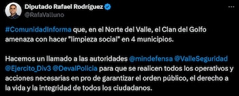 Rafael Rodríguez, diputado del departamento,