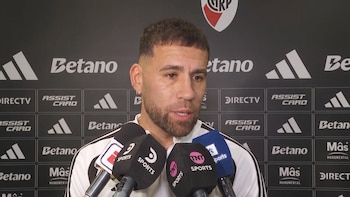 El mensaje de Nicolás Otamendi antes del partido de River Plate ante Argentinos Juniors: “Con el Chacho está todo bien”