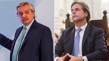 Alberto Fernández y Luis Lacalle