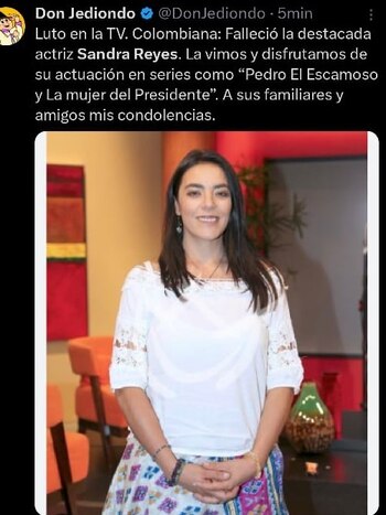 La muerte de la actriz