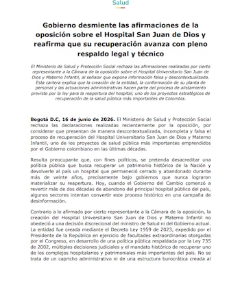 Ministerio de Salud - crédito Ministerio de Salud