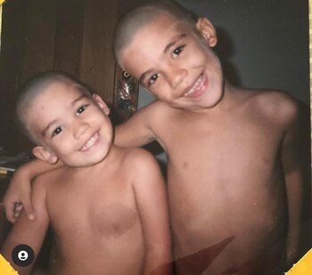 Manuel Turizo y su hermano