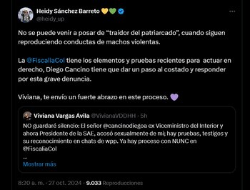 La concejal de Bogotá pidió