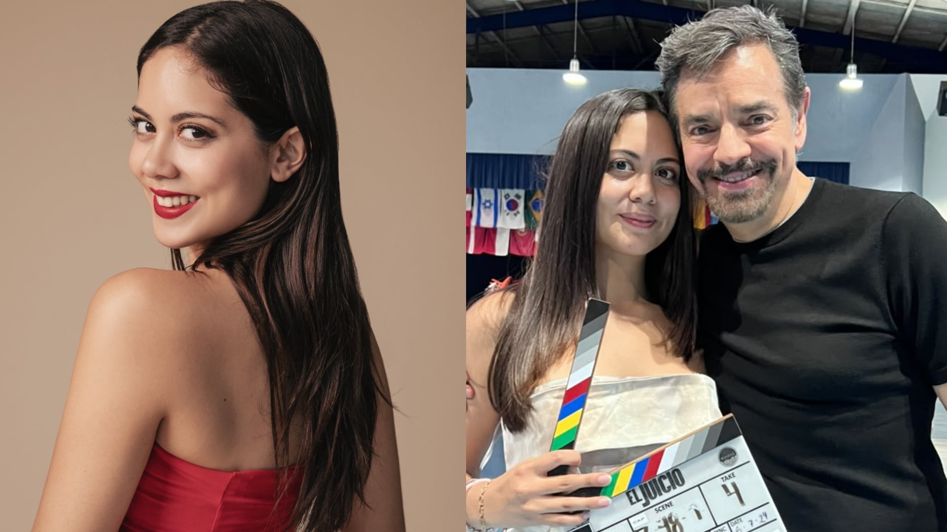 La actriz peruana compartió escenas con Eugenio Derbez y otros integrantes del elenco de la producción mexicana