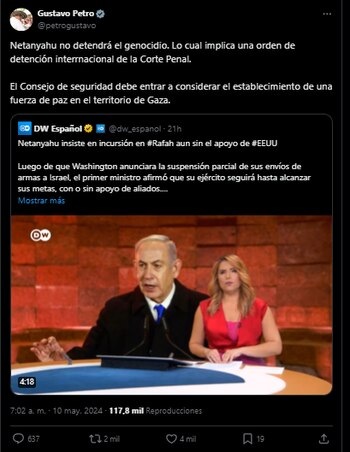 Presidente Petro pidió el arresto