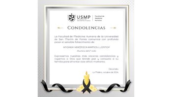 USMP emite comunicado y brinda