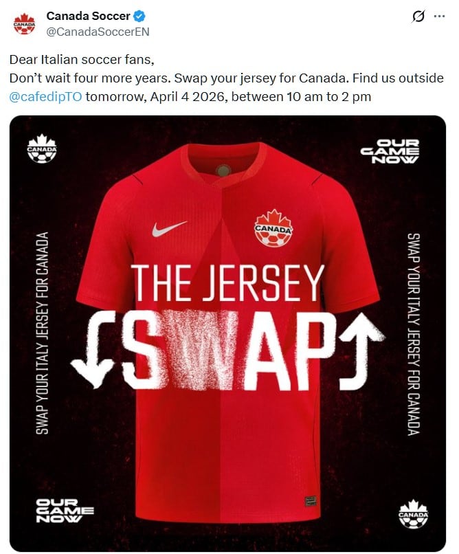 La iniciativa se dio para integrar a los migrantes que viven en Canadá. (TW Canada Soccer)