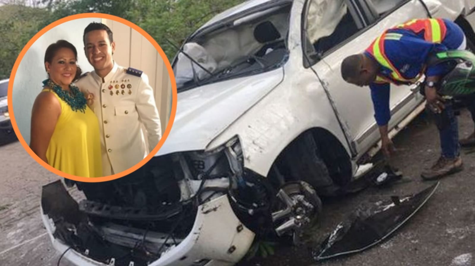 Rafael Santos, hermano de Martín Elías, reveló que el cantante no murió de inmediato tras el accidente - crédito composición fotográfica Infobae