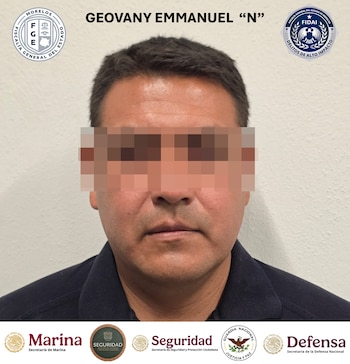 Geovany Emmanuel “N”, director de Seguridad Pública municipal. Crédito: Fiscalía de Morelos