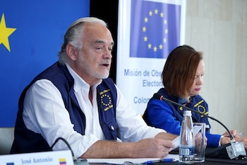 La Misión Electoral de la UE descarta manipulación en el conteo de votos de las elecciones colombianas - crédito Pablo Seco/EFE