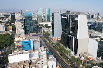 Vista aérea del centro empresarial de San Isidro