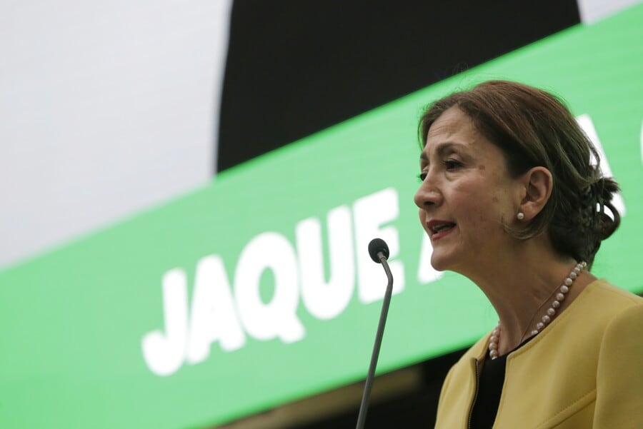 Ingrid Betancourt presentó ante el CNE los argumentos jurídicos con los que busca mantener vigente la personería del Partido Oxígeno -crédito Sergio Acero/Colprensa