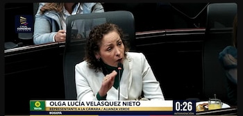 Olga Lucía Velásquez Nieto lamenta