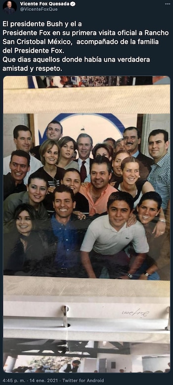 Vicente Fox Twitter lanzó indirecta