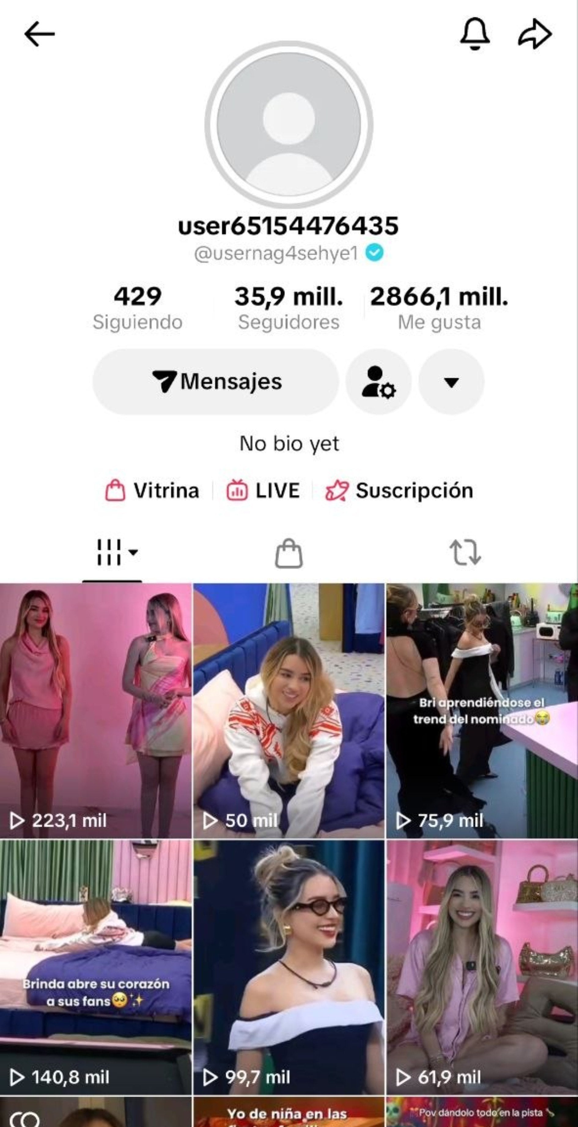 La cuenta tenía más de 35 millones de seguidores. (Captura de pantalla)