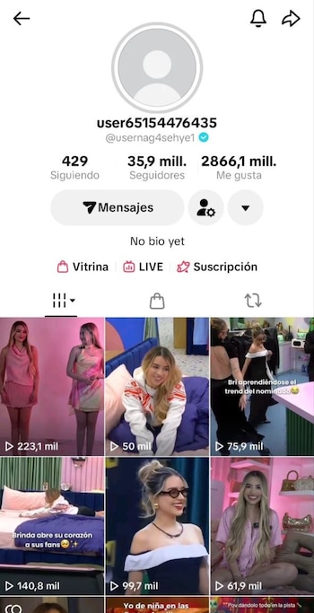 La cuenta tenía más de 35 millones de seguidores. (Captura de pantalla)